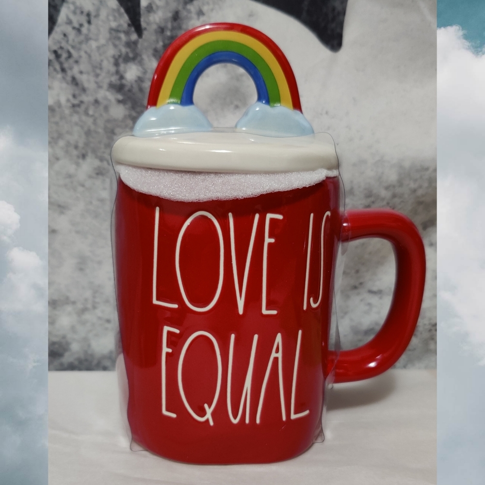 🌈Rae Dunn Rainbow 'Love is Equal' Mug